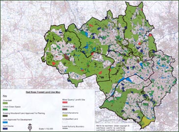 Click here for a larger image of land use survey results